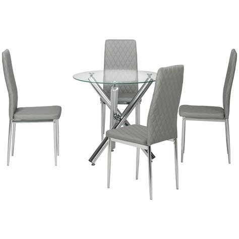 Masa Rotunda Alba Extensibila Casa Si Gradina Cu Stil 4scaunero