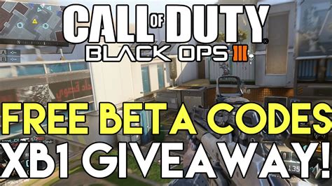 Black Ops 3 Xbox One FREE BETA CODES Black Ops 3 BETA CODES FOR FREE