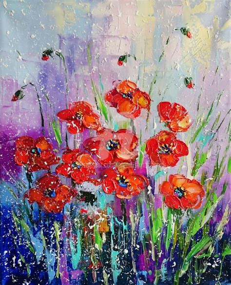 Buy My Poppies Original Oil Painting On Canvas Original Art