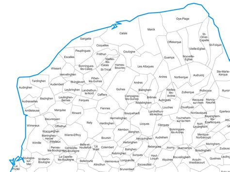 Carte Personnalisable Des Villes Et Communes Du Pas De Calais