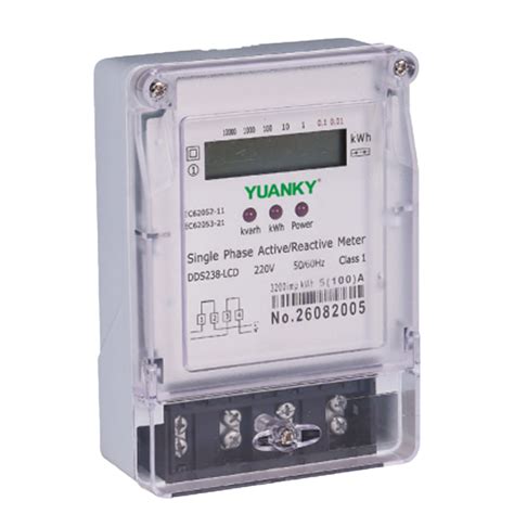 YUANKY ELECTRIC ENERGY METER 5 60 A 110V IP54 SINGLE PHASE ACTIVE AND