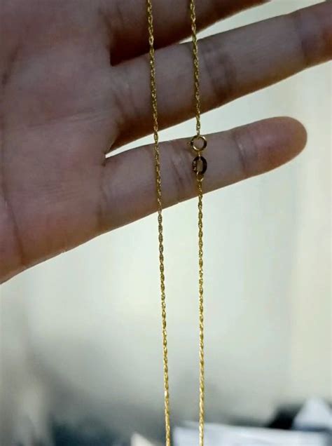 COD PAWNABLE 18K Saudi Gold Rope Chain 16 16 5 18 Or 20