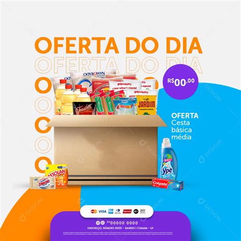 Social Media Supermercado Oferta Do Dia Psd Editável [download] Designi