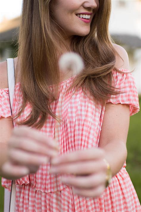 Coral Gingham Set A Lonestar State Of Southern