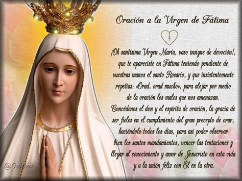 Oración a la Virgen de Fátima