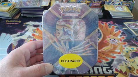 Pokemon Cards Opening A Shiny Xerneas Ex Tin From Wal Mart Clearance