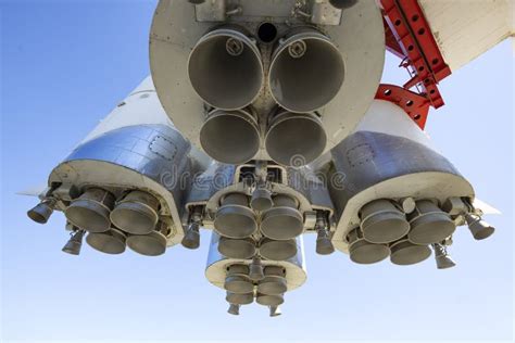 Space Rocket Nozzles Close Up Kaluga Editorial Image Image Of