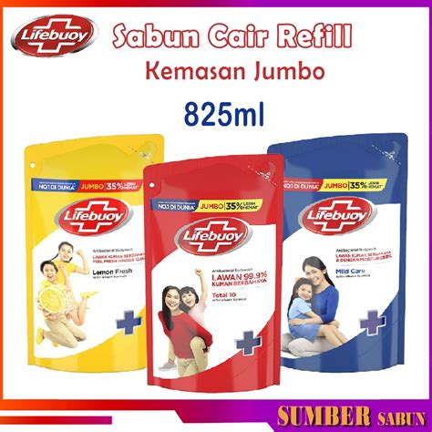 Jual Lifebuoy Bodywash Ml Sabun Mandi Cair Refill Jumbo Shopee