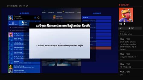 Fortnite Canli Yayin Turkce Aksam Yayini Klavyeden Oynamaya Calisiyoz