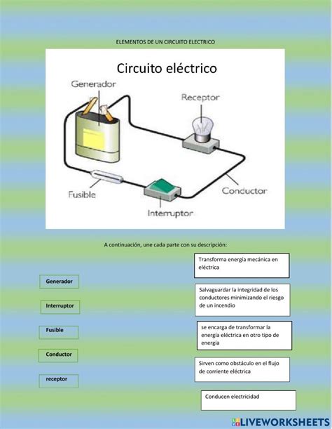 Circuito Electrico Free Online Activity Live Worksheets