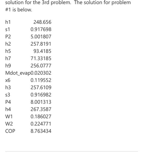 Solved Determine Mass Flow Rate Of Refrigerant Through The Chegg