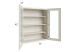 Asheville Cloud Shaker X Wall Glass Door Cabinet The Rta Store