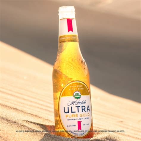 Michelob Ultra Pure Gold Organic Domestic Light Lager Beer 6 Bottle