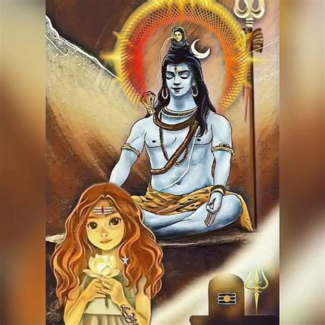 Nisha Rajput 🦋 On Instagram मेरे महादेव जी 🙌 ️ ️ हर हर महादेव 🔱🙏 Mahadev God Illustrations