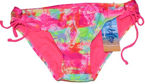 Womens Rue 21 Rue Bleu Geo Neon Splash Bikini Swim Bottom Sizes S M