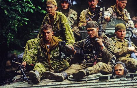 A Portion Of The Russian Mobile Infantry On The Move The First Chechen