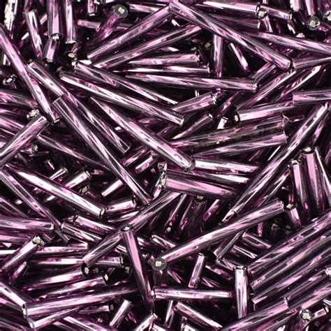 PRECIOSA Glass Tubes Twisted 20mm Purple Manumi Eu