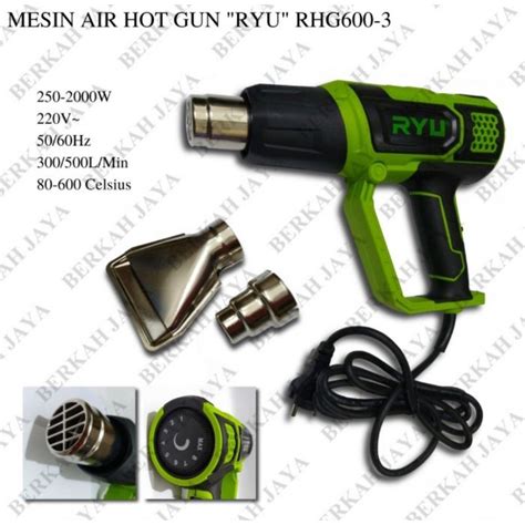 Jual Heat Gun Air Hot Gun Mesin Pemanas Ryu Rhg Shopee Indonesia