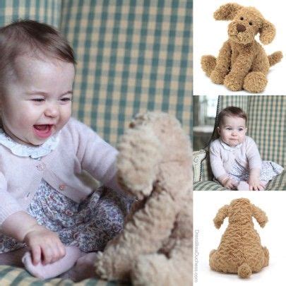 Princess Charlotte With Jellycat Fuddlewuddle Puppy Liketk It