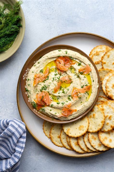 Dill Smoked Salmon Hummus