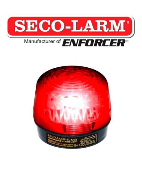 SEC SL126QR Luz Estroboscópica Alámbrica 6 12VDC Roja