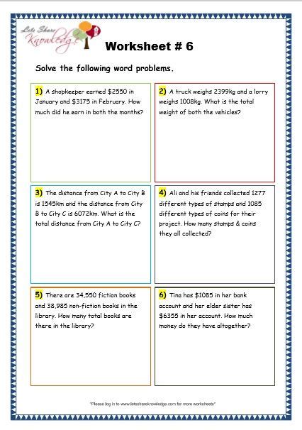 Word Problems Addition 3 Digit Numbers