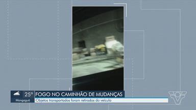 Jornal Tribuna 2ª Edição Caminhão de mudanças pega fogo na Rodovia