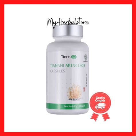 Jual MUNCORD CAPSULE TIENS Original Cordyceps Tianshi 10 Kapsul