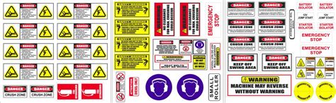 Roller Small Risk Assessment Safety Stickers Uv Laminated