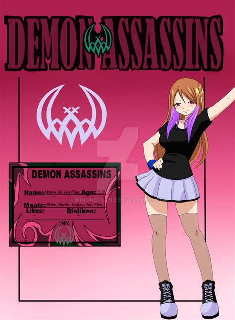 Oc Akemi De Samilia Demon Assassins By Minoko San On Deviantart