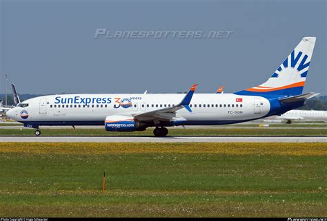 TC SOH SunExpress Boeing 737 8HC WL Photo By Hugo Schwarzer ID