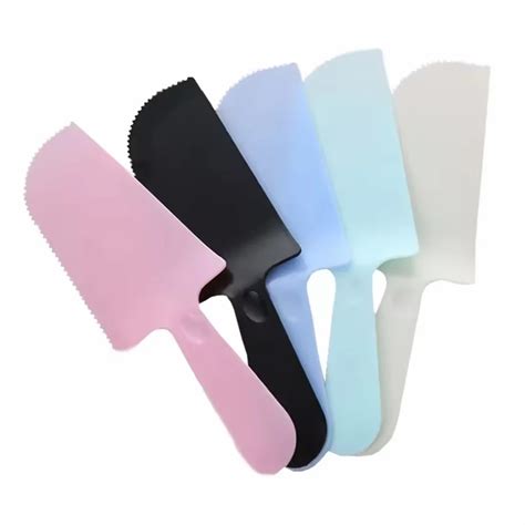 Pcs Disposable Plastic Cake Knife Teethed Shape At Rs