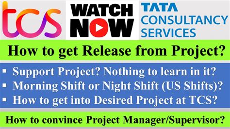 How To Get Release From Project In Tcs How To Convince Project