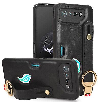 For Asus Rog Phone Rog Phone Wristband Case Luxury Pu Leather