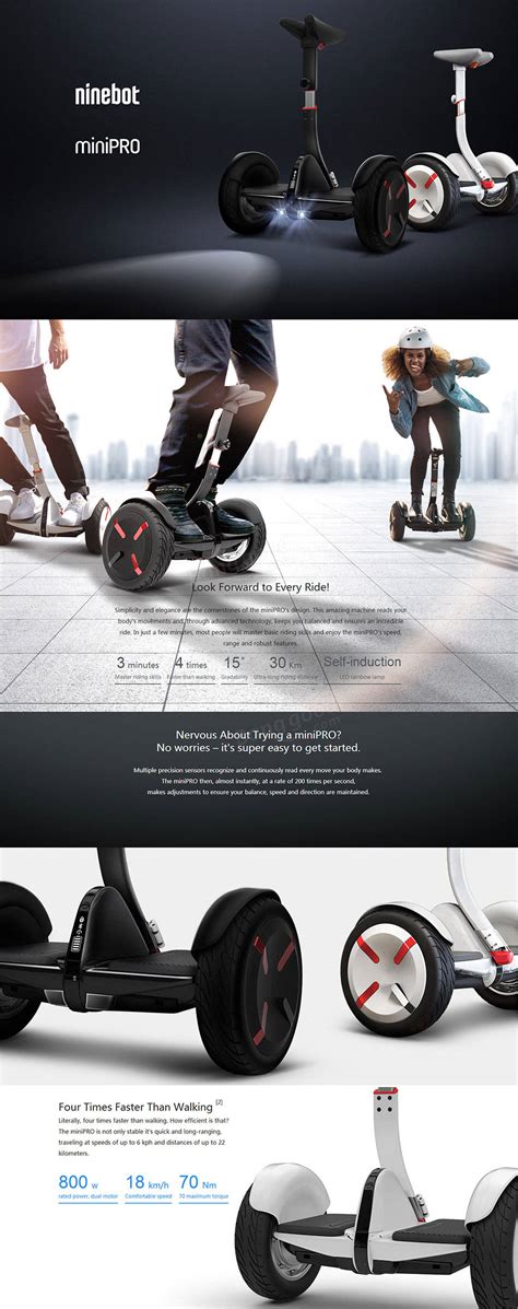 Segway miniPRO | Smart Self Balancing Personal Transporter with Mobile ...