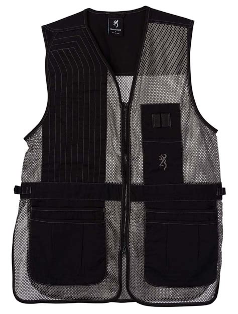 Browning Trapper Creek Shooting Vest Black Grey 3xl 3050269906