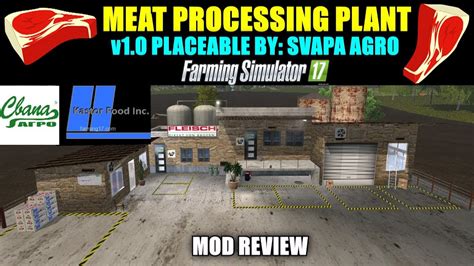 Farming Simulator 17 Meat Processing Plant Placeable V1 0 Mod Review