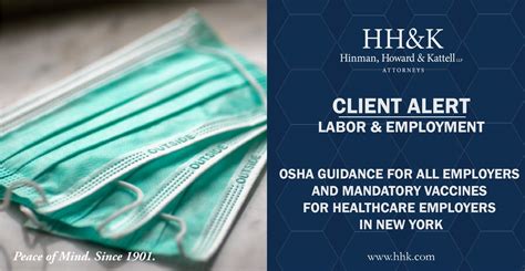 Client Alert Updated Osha Guidance For All Employers And Mandatory