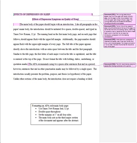 Formatting The First Main Body Page Apa Writing Commons