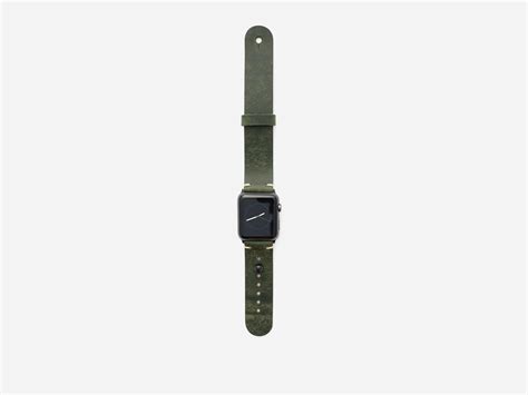 Leather Apple Watch Band In Mpg Pine Limited Edition Cave Leather Co