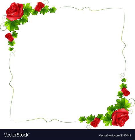 Red Roses Borders And Frames