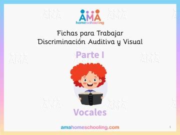 PDF Discriminación Visual y Auditiva Vocales AMAHOMESCHOOLING