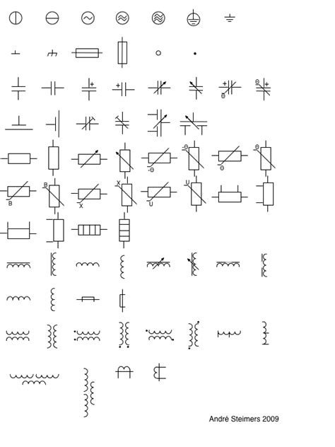 Standard Electrical Schematic Symbols Wiring Diagram