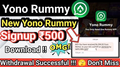 Yono Rummy App Bonus Yono Rummy App Unlimited Account Trick Yono