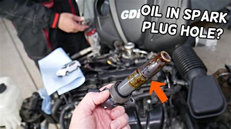 Why There Is Engine Oil On Spark Plug Hyundai Santa Fe Engine Oil In