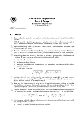 Arrays Ejercicios Programaci N Pdf