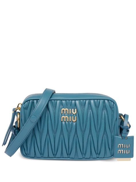 Miu Miu Matelassé Nappa Leather Shoulder Bag Farfetch