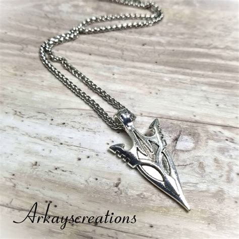 Silver Arrowhead Necklace Edgy Mens Jewelry Etsy