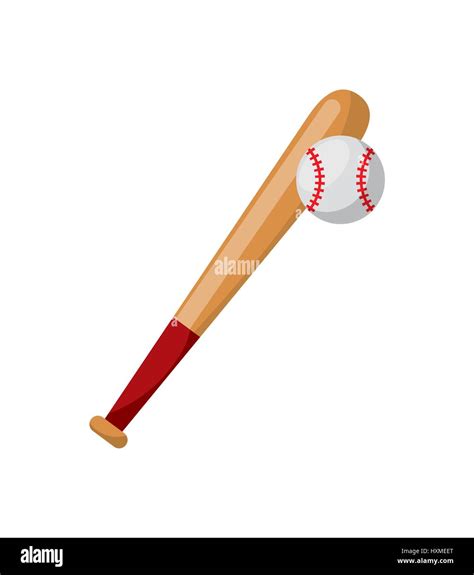 Bate Y Pelota Imagen Vector De Stock Alamy