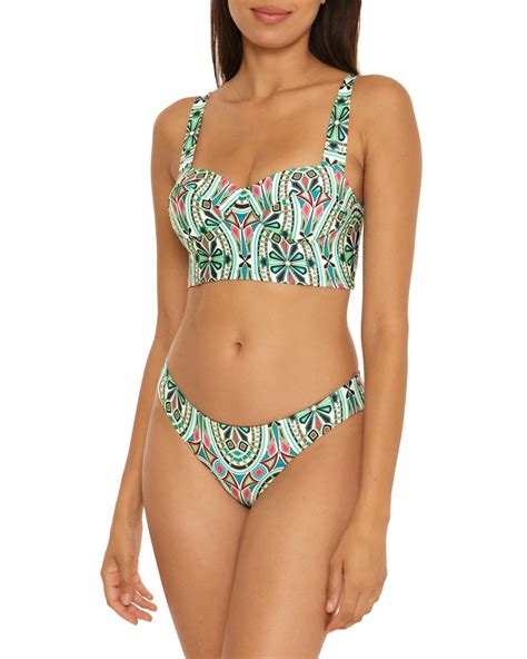 Becca Mosaic Bustier Two Piece Bikini In Blue Lyst